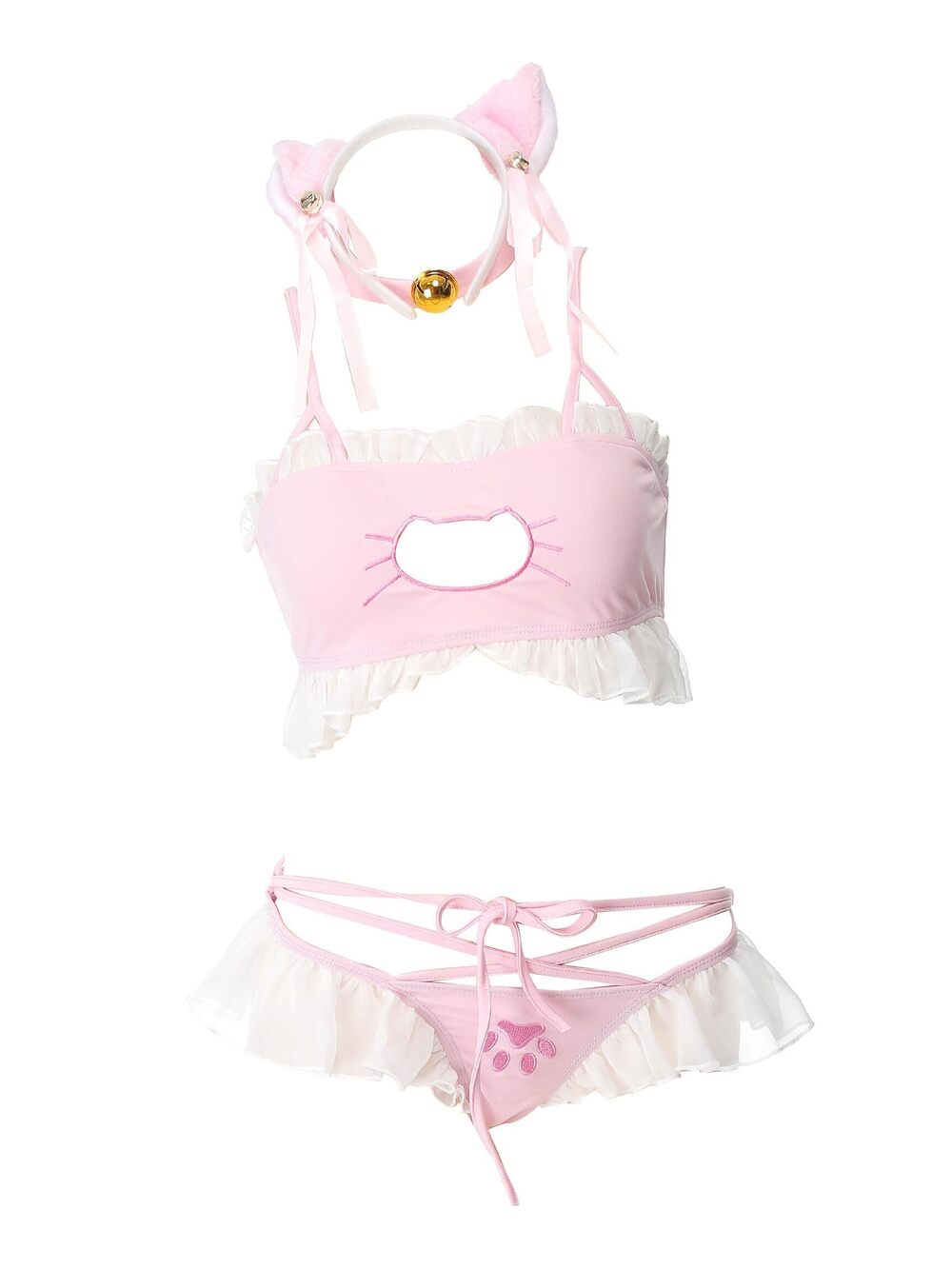 4811 MEOWCOS Cosplay Lingerie Set Cute Cat Girl Lingerie Sets Sexy Cosplay